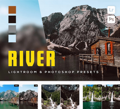 6 River Lightroom and Photoshop Presets - 46593977