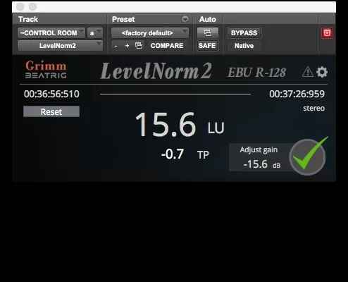BeatRig LevelNorm V2 r93