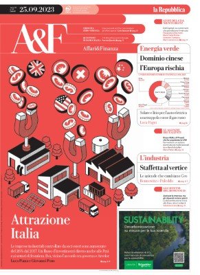 La Repubblica Affari &amp; Finanza 25 Settembre 2023