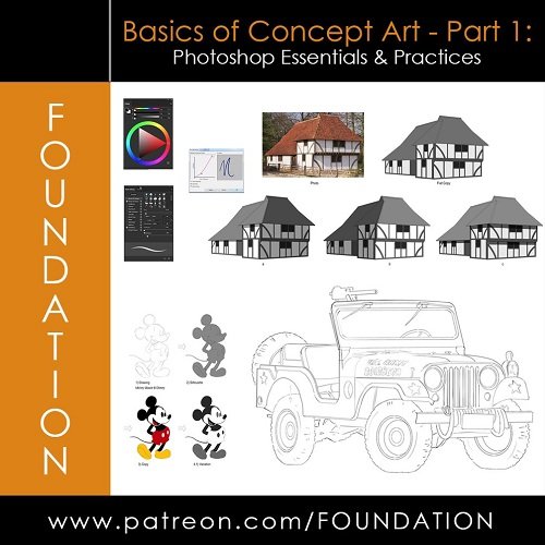 Basics of Concept Art - Part 1: Photoshop Essentials &amp; Practices