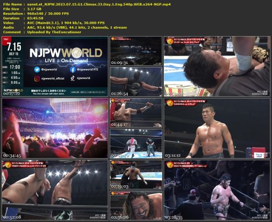 NJPW 2023 G1 Climax 33 Events Pack 540p WEB x264-NGP