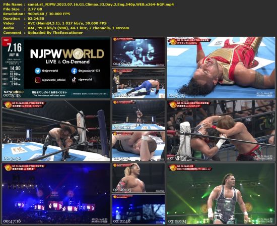 NJPW 2023 G1 Climax 33 Events Pack 540p WEB x264-NGP