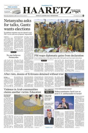Haaretz English Edition - 6 September 2023