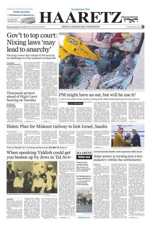 Haaretz English Edition - 10 September 2023
