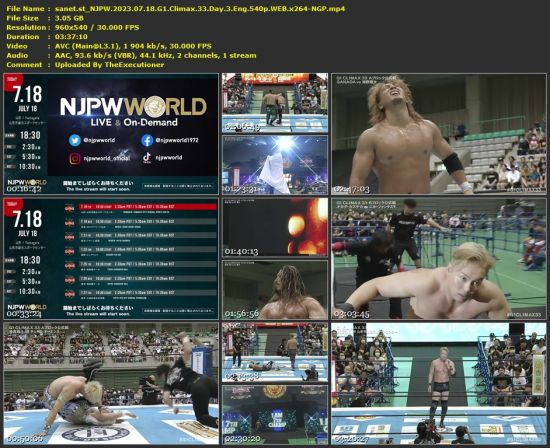 NJPW 2023 G1 Climax 33 Events Pack 540p WEB x264-NGP