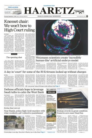 Haaretz English Edition - 7 September 2023