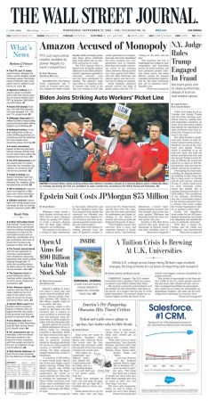 The Wall Street Journal - 27 September 2023