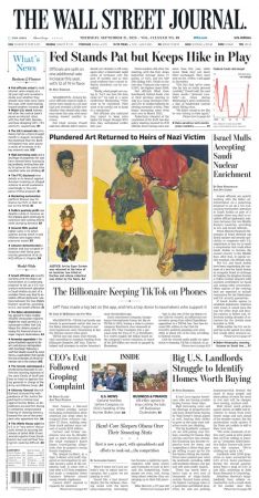The Wall Street Journal - 21 September 2023