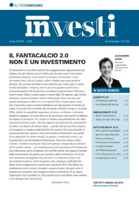 Altroconsumo Investi N.1526 - 26 Settembre 2023