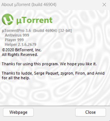 μTorrent Pro 3.6.0 Build 46904 Multilingual