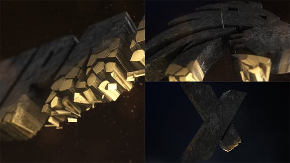 Videohive - 3D Fragments Logo Reveal - 48683325