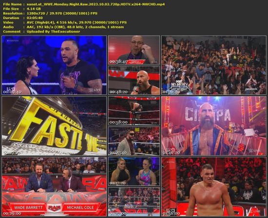 WWE Monday Night Raw 2023 10 02 720p HDTV x264-NWCHD