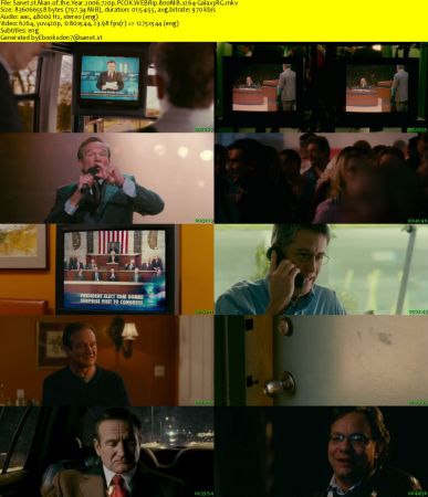 Man of the Year 2006 720p PCOK WEBRip 800MB x264-GalaxyRG