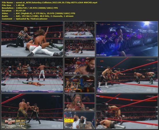 AEW Saturday Collision 2023 09 30 720p HDTV x264-NWCHD