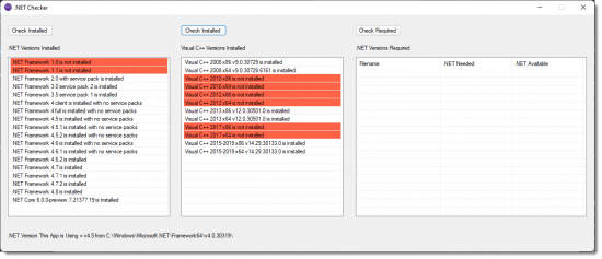 .NET Checker 1.6