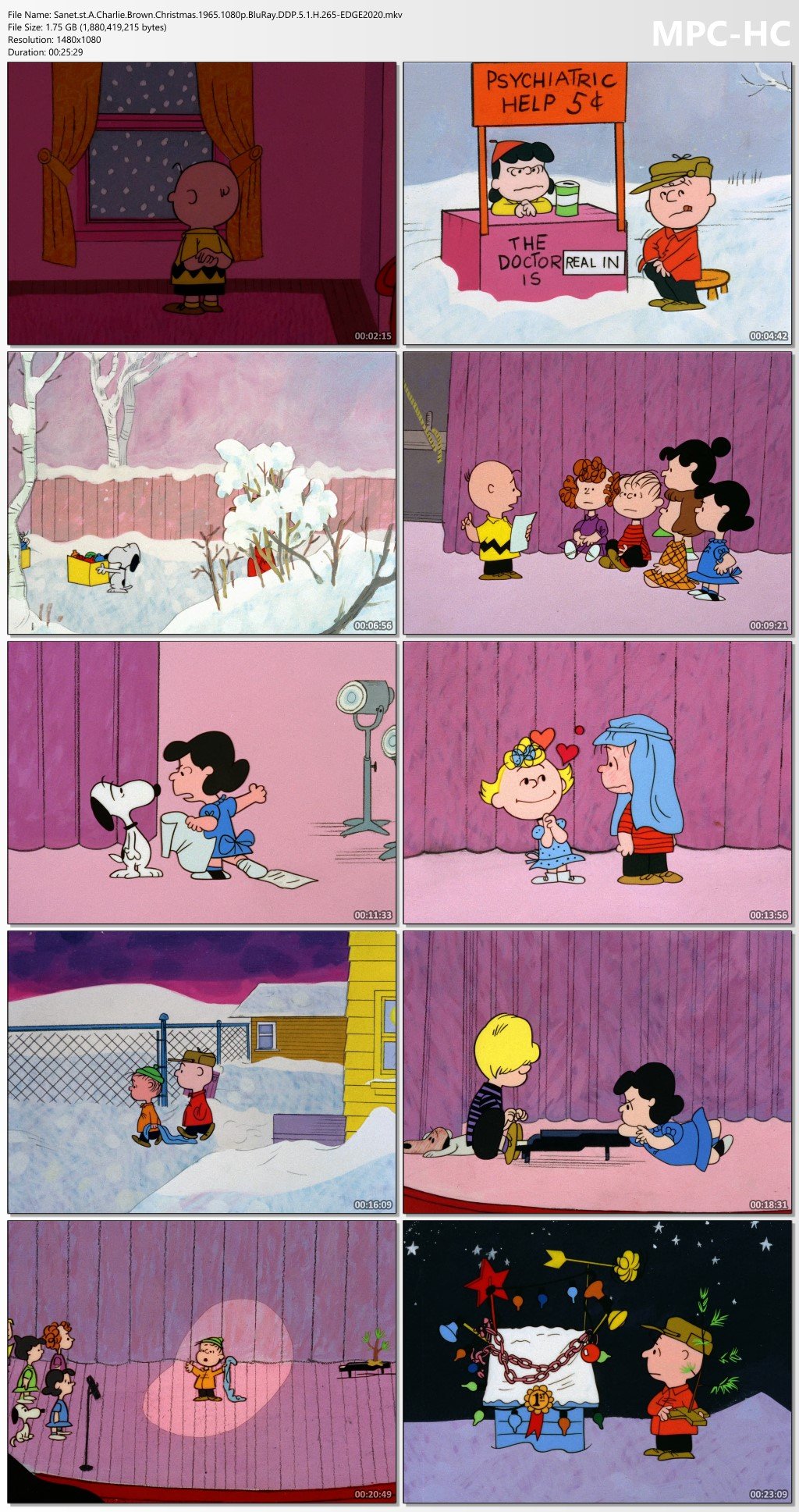 Poster Incorniciato A Charlie Brown Christmas (1965) - Stampa Con Autografo In Cornice Nera 44.5x33cm - 2