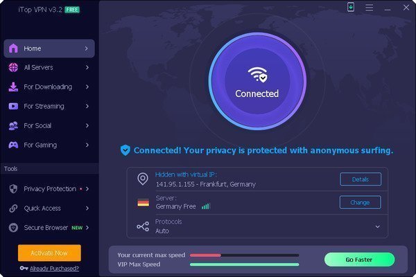 iTop VPN Free 5.1.0.4953 Multilingual