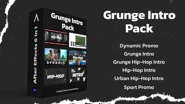 Videohive - Grunge Intro Pack - 48999885