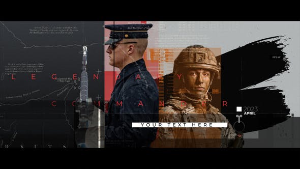 Videohive - The War History Glitch Slideshow - 49042322