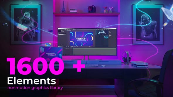 Videohive - Nonmotion Graphics Library | Extension for After Effects - 47668722