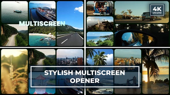 Videohive - Charming Multiscreen Opener | Split Screen Gallery Intro | Typography Slideshow - 49001797