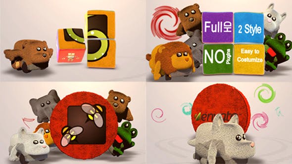 Videohive - Plush Animal Car Logo Reveal - 11571332
