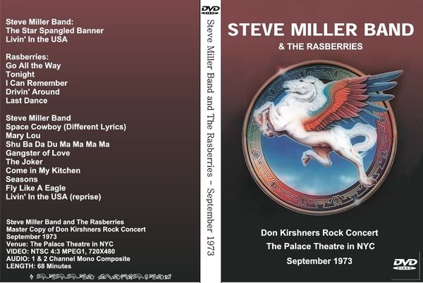 Steve Miller Band and The Raspberries - Don Kirshner's Rock ConcertDVD (2006)