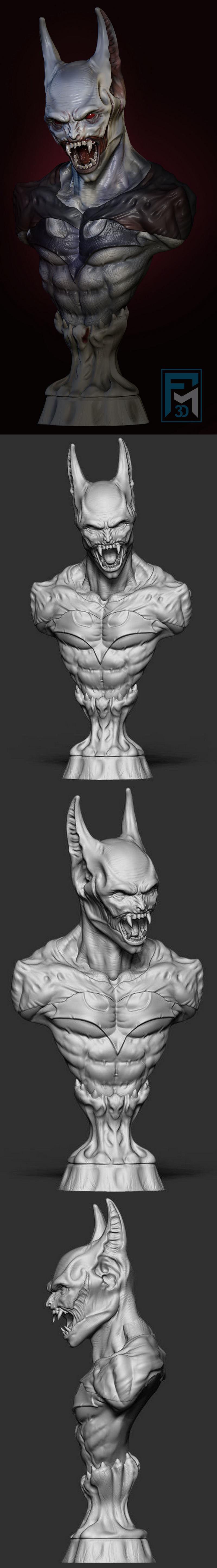 Batman Vampire Bust – 3D Print Model - SoftArchive