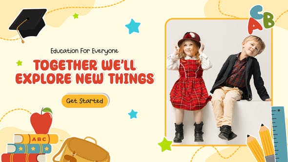 Videohive - Baby Care Kindergarten School Opener - 49000676