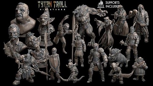 TytanTroll Miniatures - Collection 3D Printable Miniatures 2019-2020