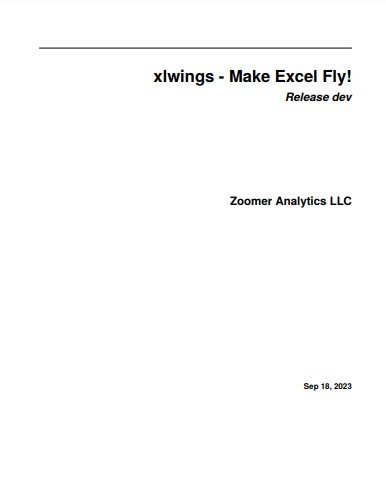 xlwings - Make Excel Fly!