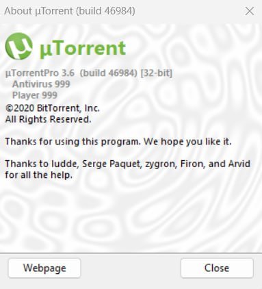 μTorrent Pro 3.6.0 Build 46984 Multilingual