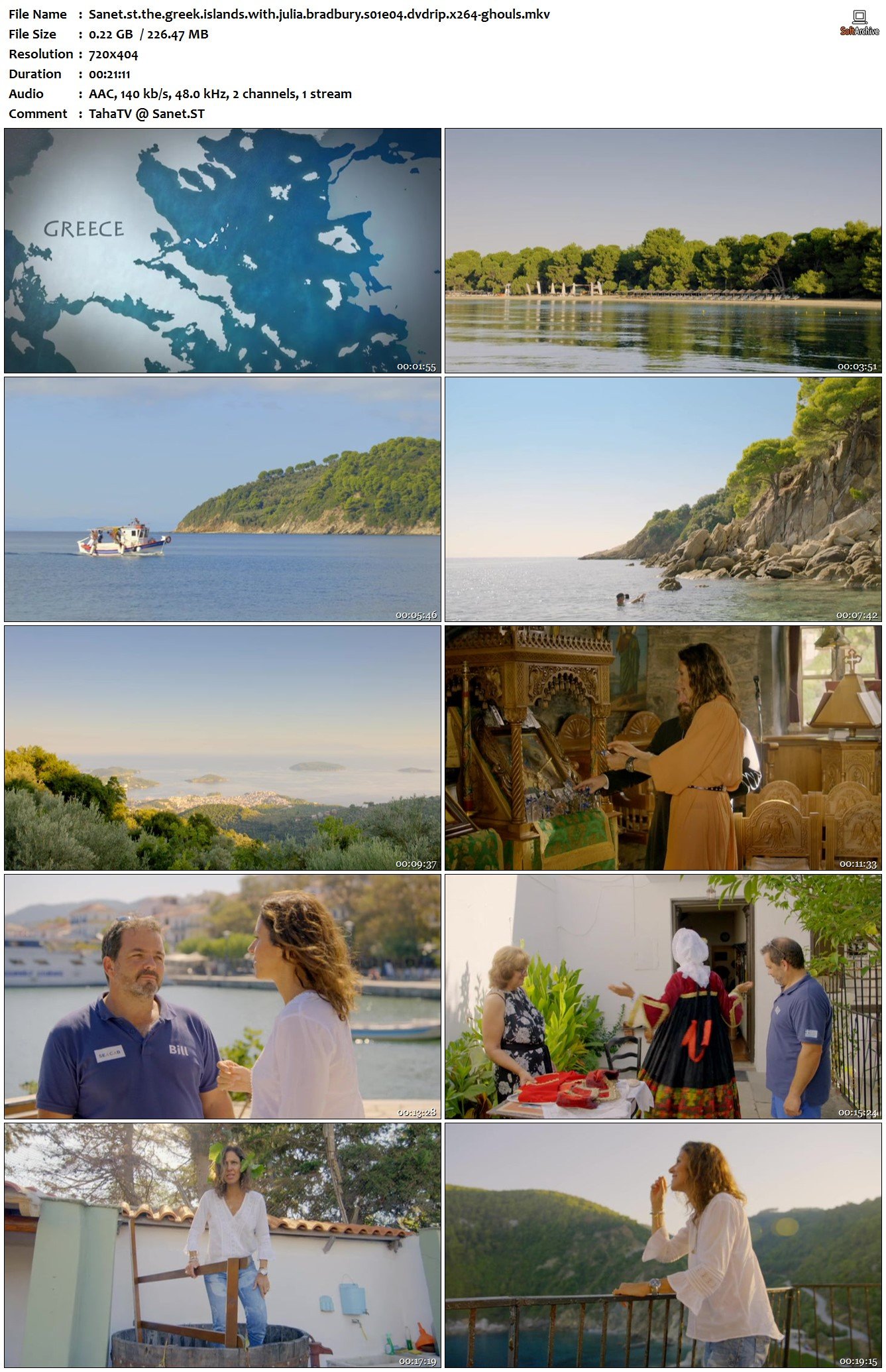 The Greek Islands with Julia Bradbury S01 DVDRip x264-GHOULS - SoftArchive