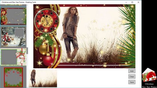 Christmas and New Year Frames - Greeting Cards