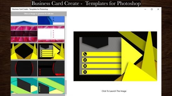 Business Card Create - Templates for Photoshop