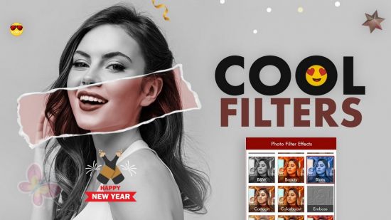 New Year - Cool Frames &amp; Photo Filter Effects