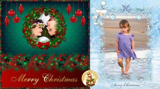 Merry Christmas Collage Maker - Photo Frames