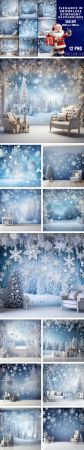 Elegance in Snowflake Symphony Backgrounds