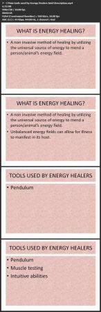 Introduction to Healing/ABC's of Energy
