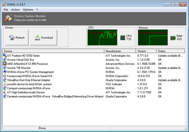 DUMo (Drivers Update Monitor) 2.9.0.55 Final + Portable