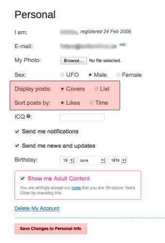 December Site Update: View/Sort, Comments, Tags